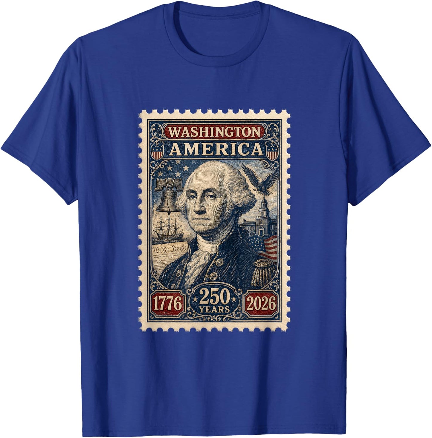 250th Anniversary USA,250 Years American 4th July Decoration T-Shirt - T-Shirt | Royal