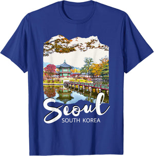 Seoul Souvenir / Seoul South Korea , black T-Shirt - T-Shirt | Royal