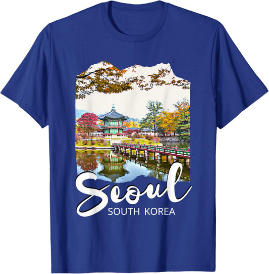 Seoul Souvenir / Seoul South Korea , black T-Shirt - T-Shirt | Royal