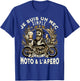 Gift Fan Motorcycle and Aperitif Biker Humour Alcohol Funny , Black, S T-Shirt - T-Shirt | Royal
