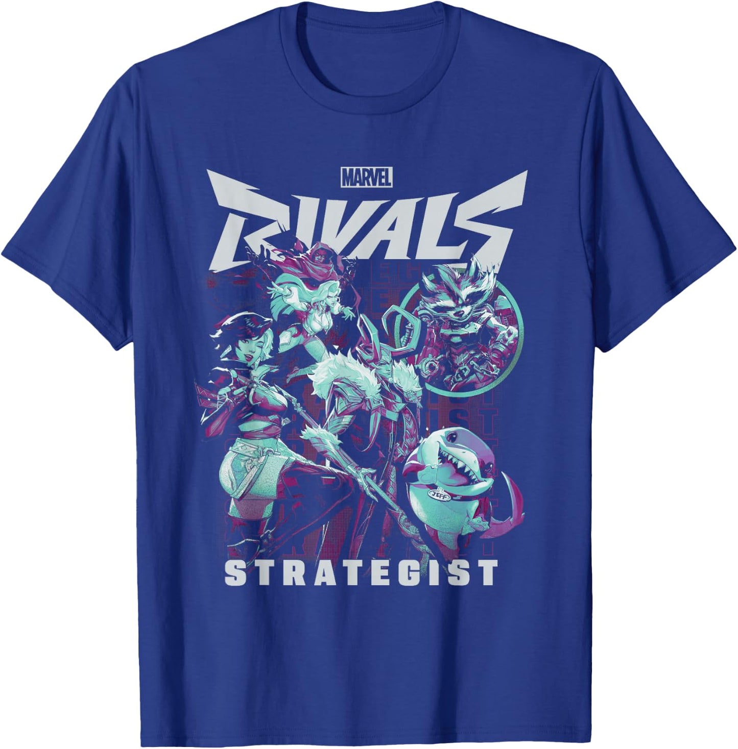 Marvel Rivals Strategist Trend T-Shirt - T-Shirt | Royal