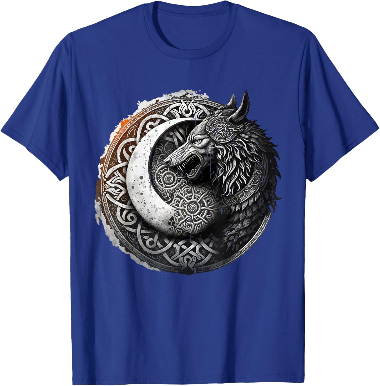 Wolf of Odin Viking Mythology Warrior Dad Wolves Themed T-Shirt - T-Shirt | Royal