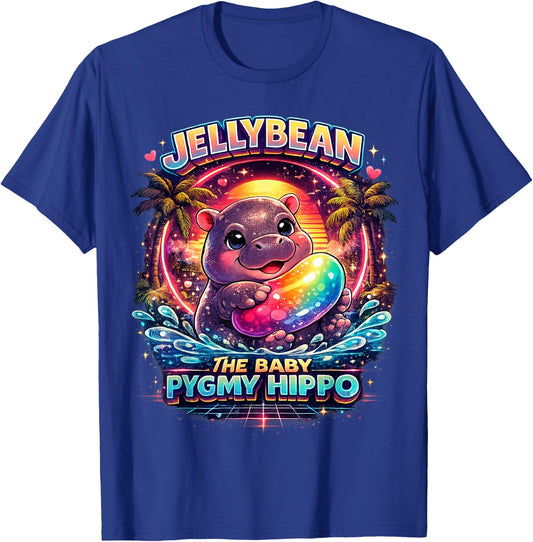 Jellybean Baby Pygmy Hippo T-Shirt - T-Shirt | Royal