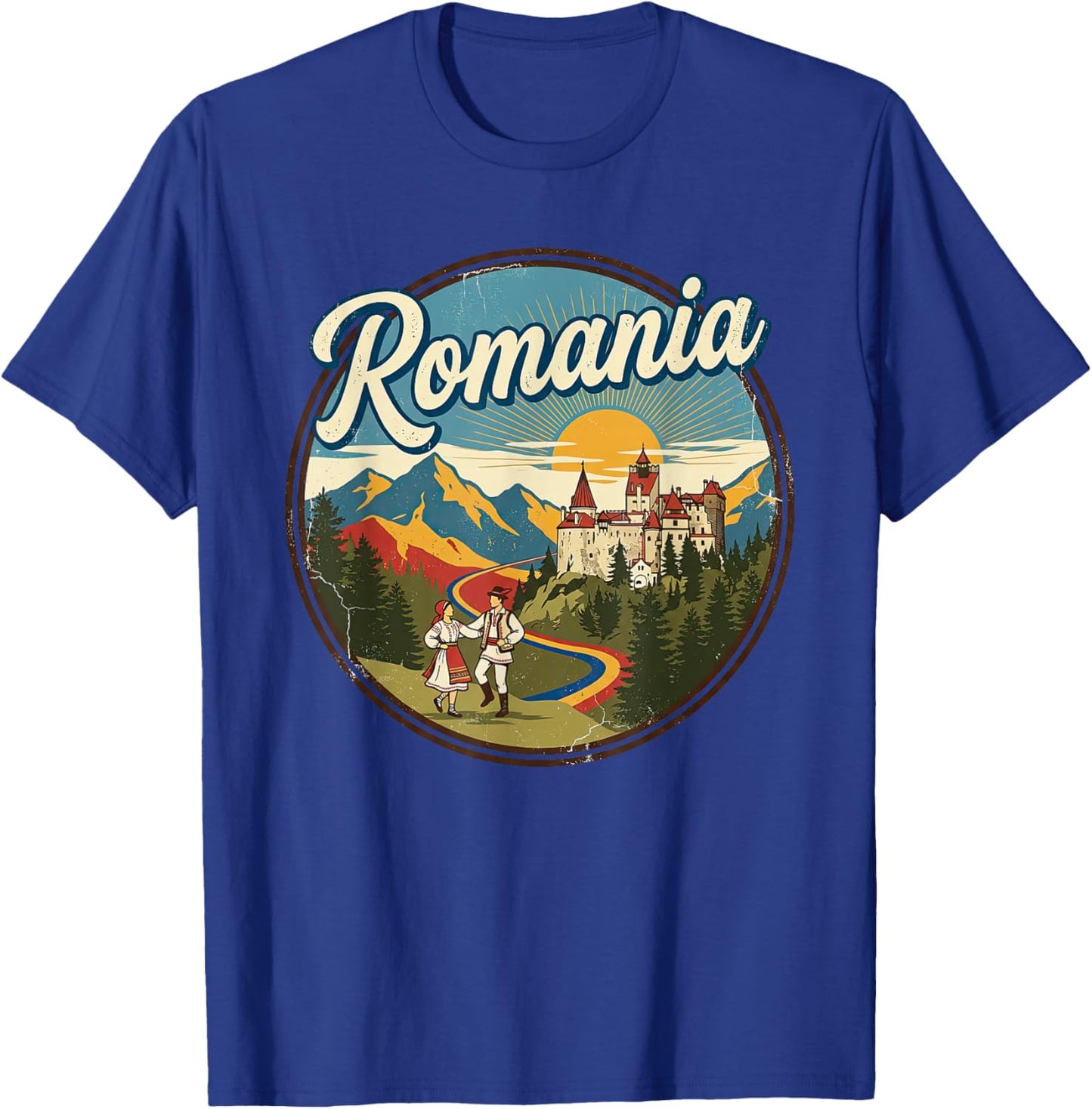 Romania Souvenir Romanian Travel Graphic T-Shirt - T-Shirt | Royal