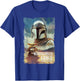 Star Wars The Mandalorian and Grogu Movie Classic Poster Art T-Shirt - T-Shirt | Royal