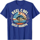 Reel Cool Great Grandpa Fishing Funny Fish Father's Day T-Shirt - T-Shirt | Royal