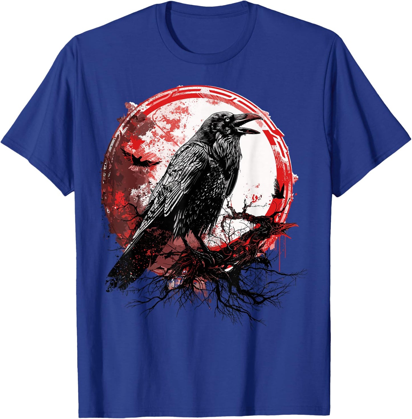 Odin Ravens Huginn & Muninn Vegvisir Vikings Myth Norse T-Shirt - T-Shirt | Royal