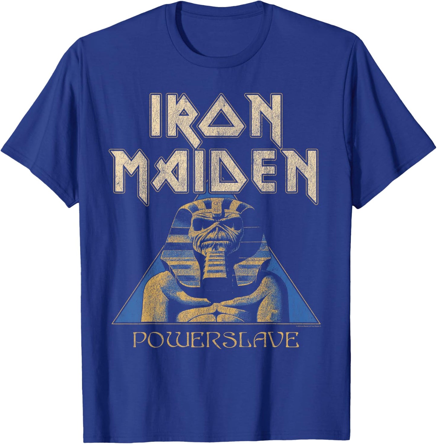 Iron Maiden Pyramid Sphinx Navy T-Shirt - T-Shirt | Royal