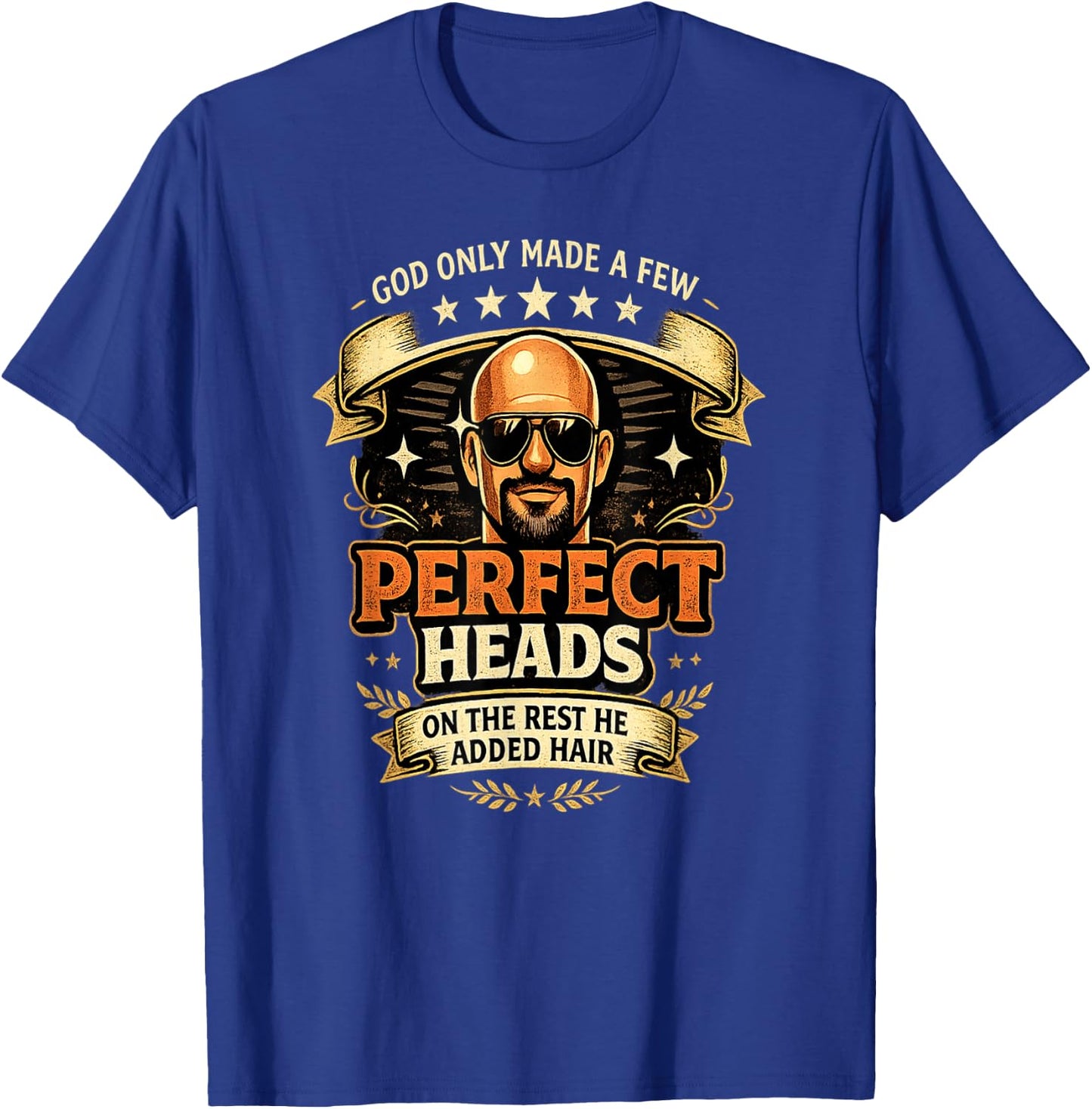 Just Another Bald Guy Funny Men Humor T-Shirt - T-Shirt | Royal