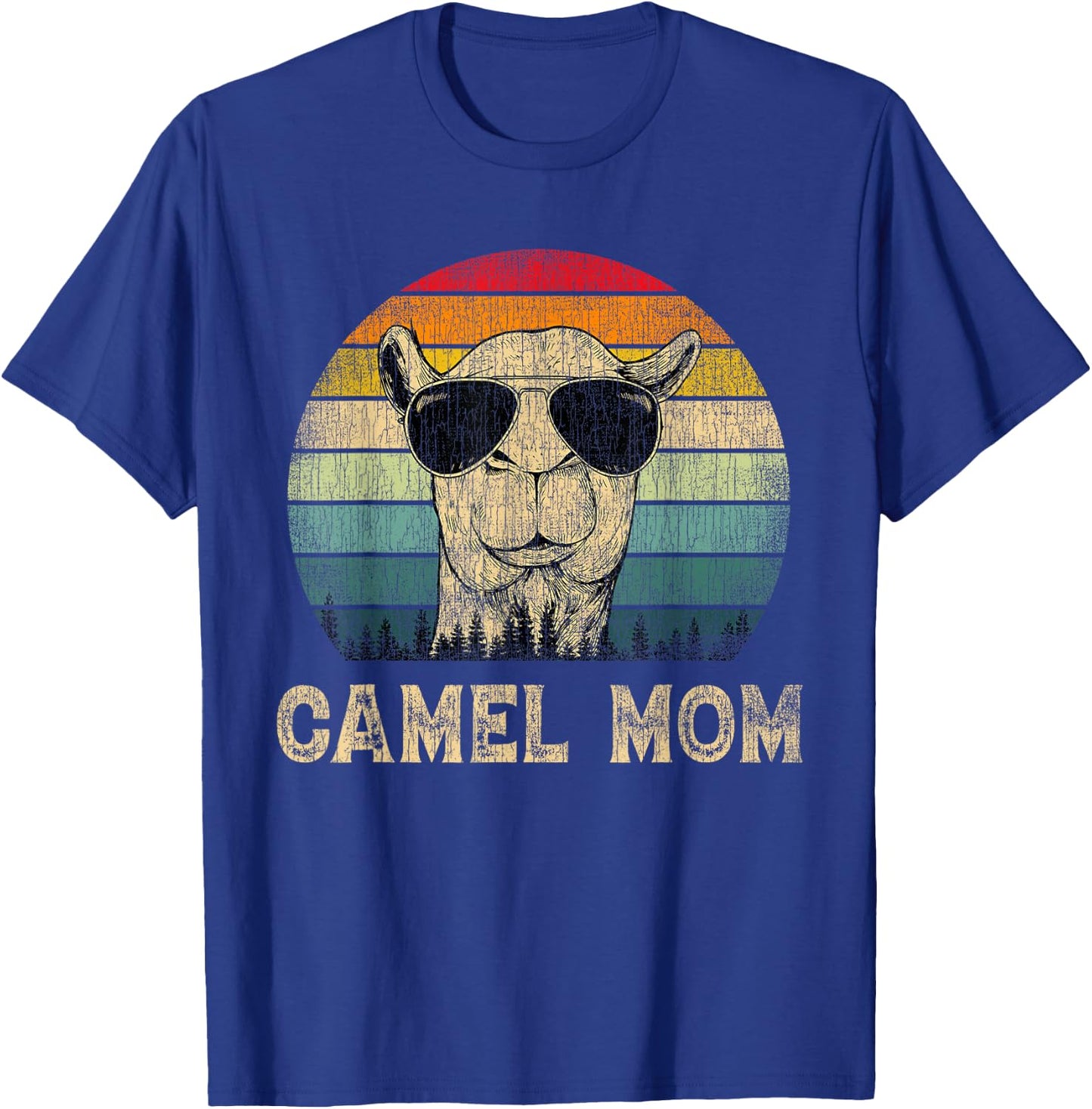 Vintage Camel Mom Camel Lovers Mommy Mother's Day T-Shirt - T-Shirt | Royal