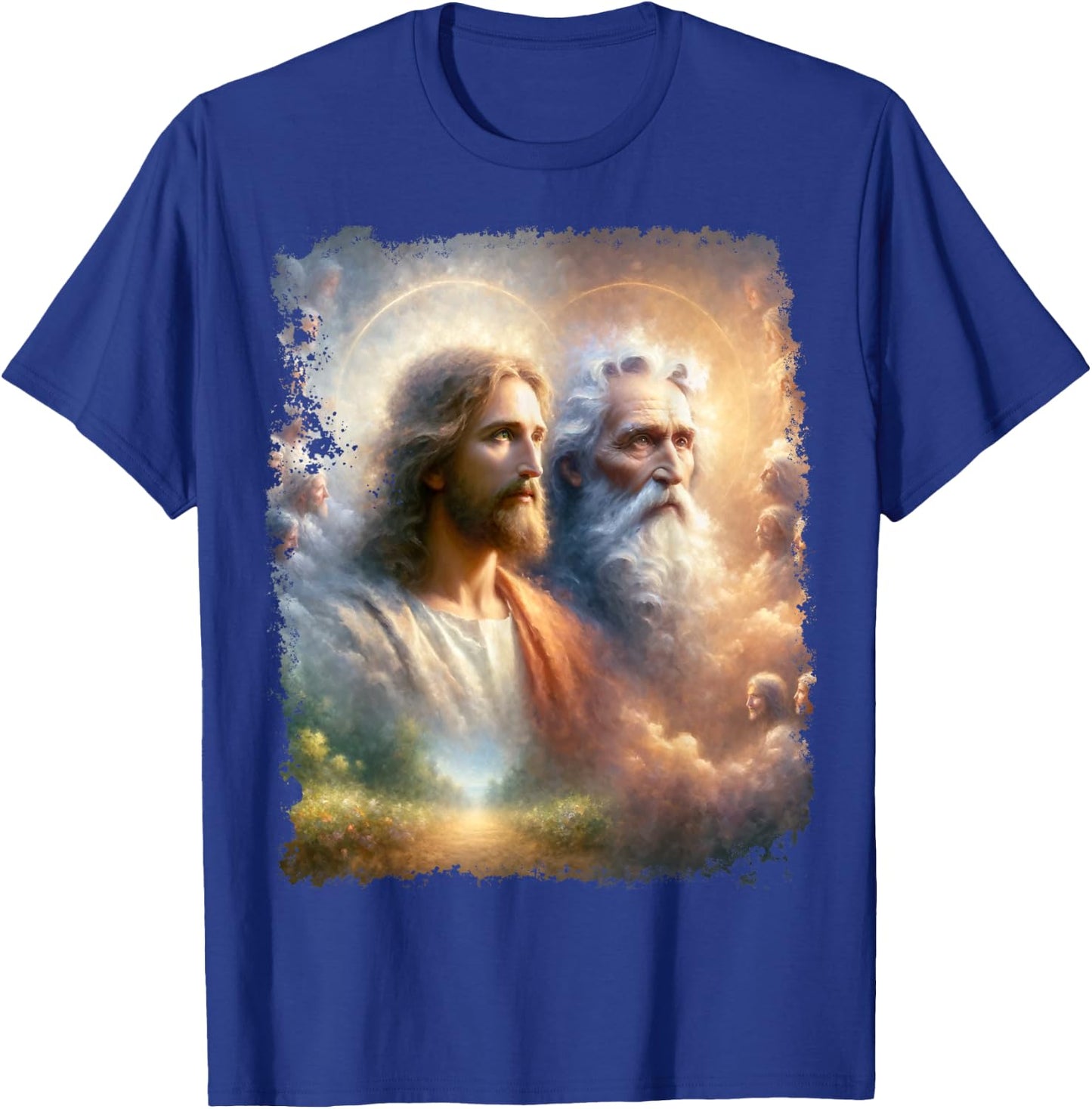 God and Jesus Christ T-Shirt - T-Shirt | Royal