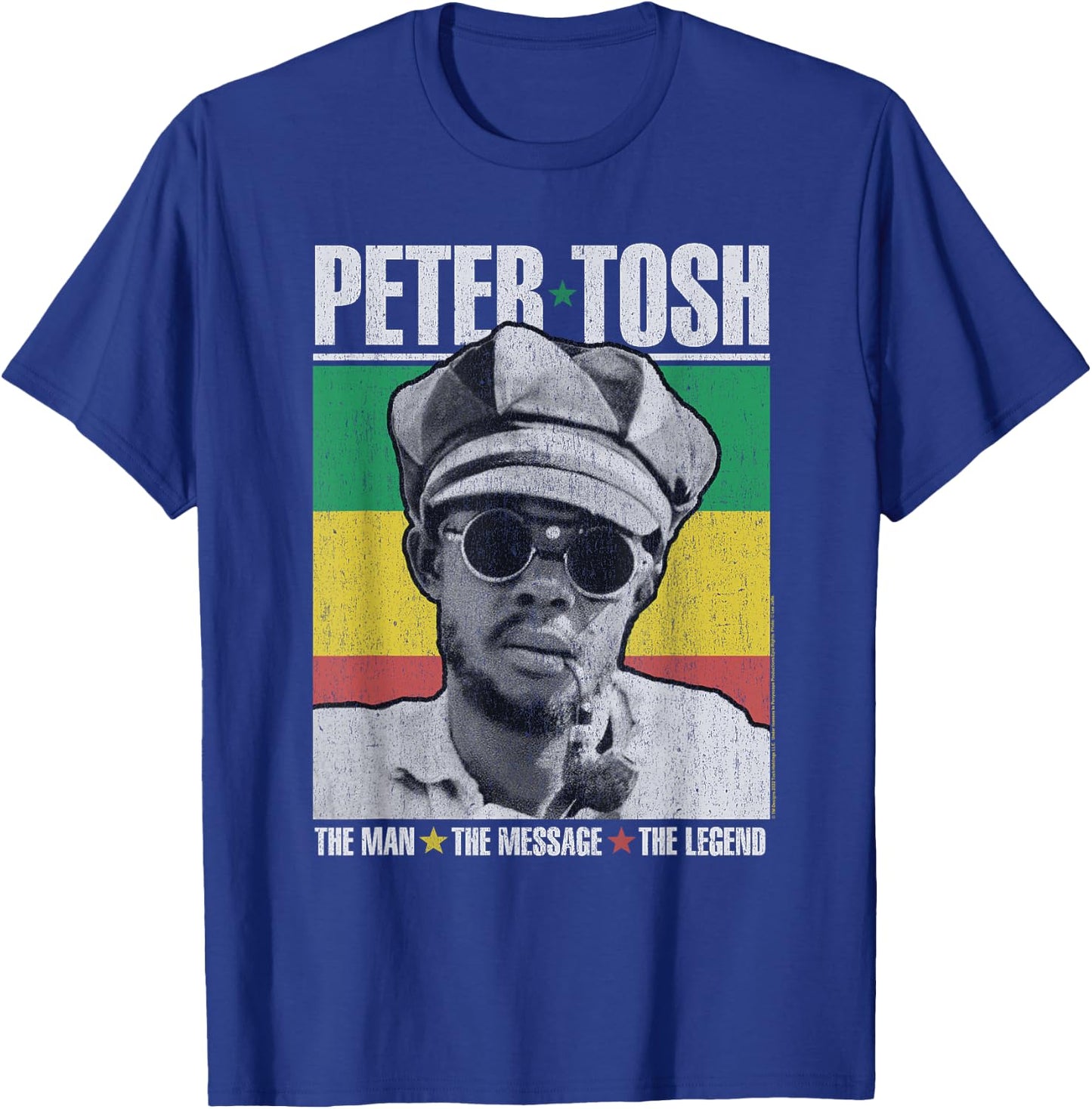 Peter Tosh Sun Glasses T-Shirt - T-Shirt | Royal