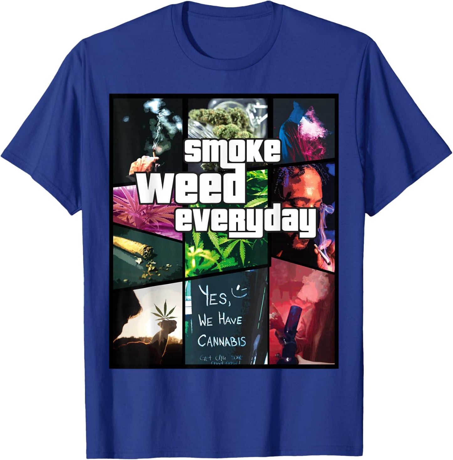 Smoke Weed Everyday - Hanf T-Shirt - T-Shirt | Royal
