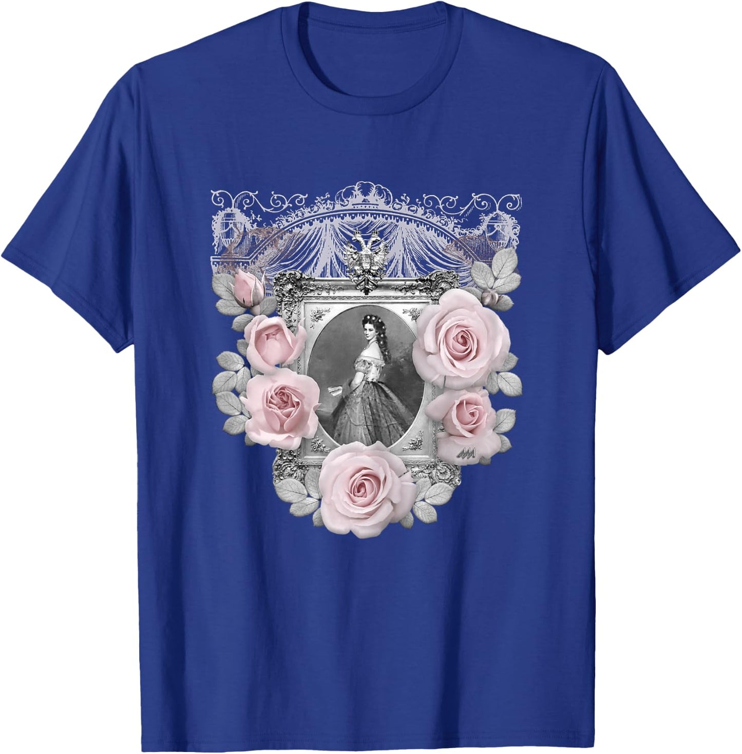 Empress Elisabeth of Austria/Sisi - with Roses in Pink T-Shirt - T-Shirt | Royal