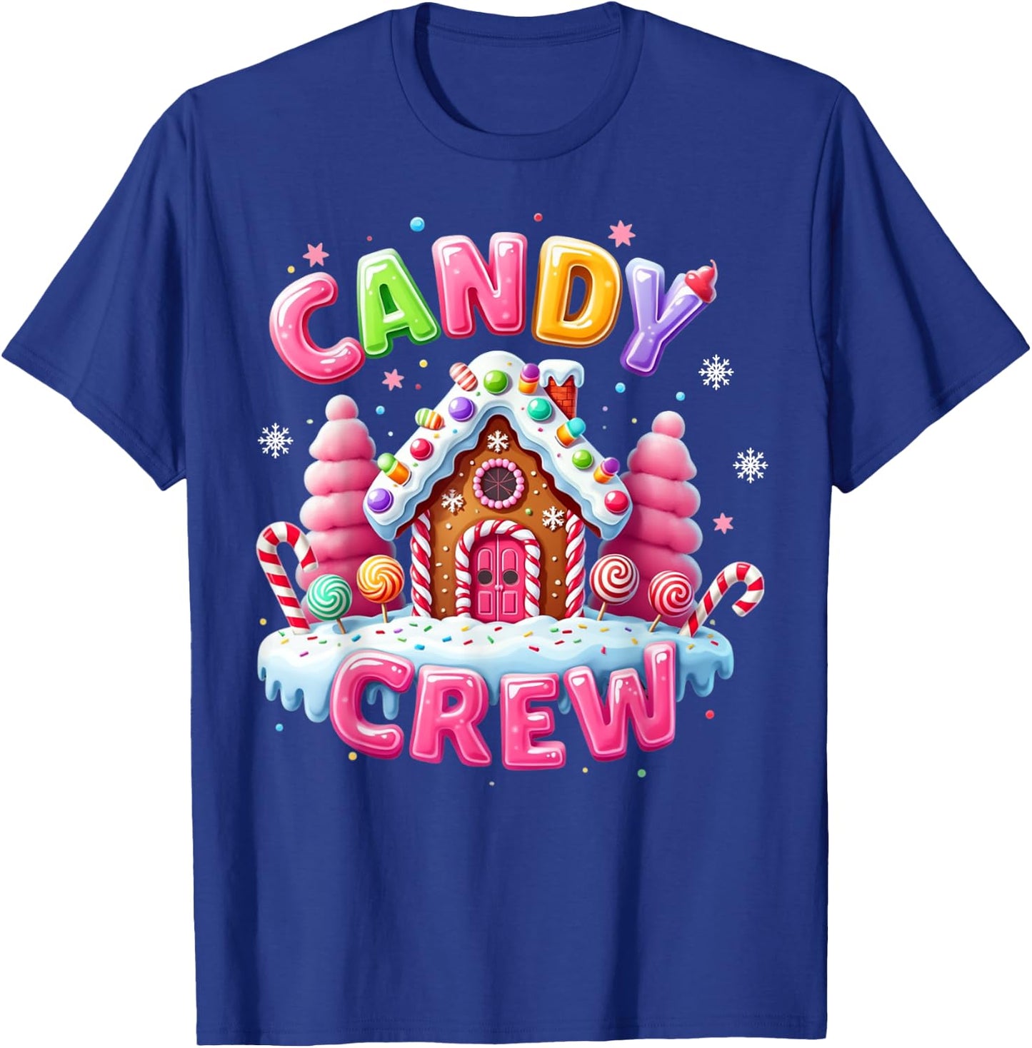 Candy Land Candy Crew Decorations Sweetie Candy Squad Xmas T-Shirt - T-Shirt | Royal