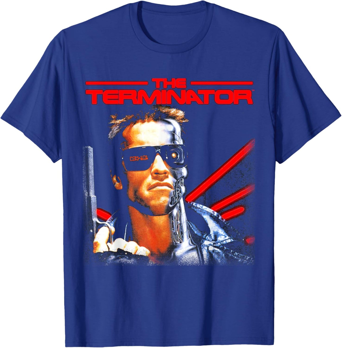 The Terminator Classic Movie Cybernetic Gamer Sci-Fi Film , Black, S T-Shirt - T-Shirt | Royal