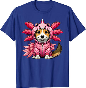 Kawaii Dog Puppy Axolotl Costume T-Shirt - T-Shirt | Royal