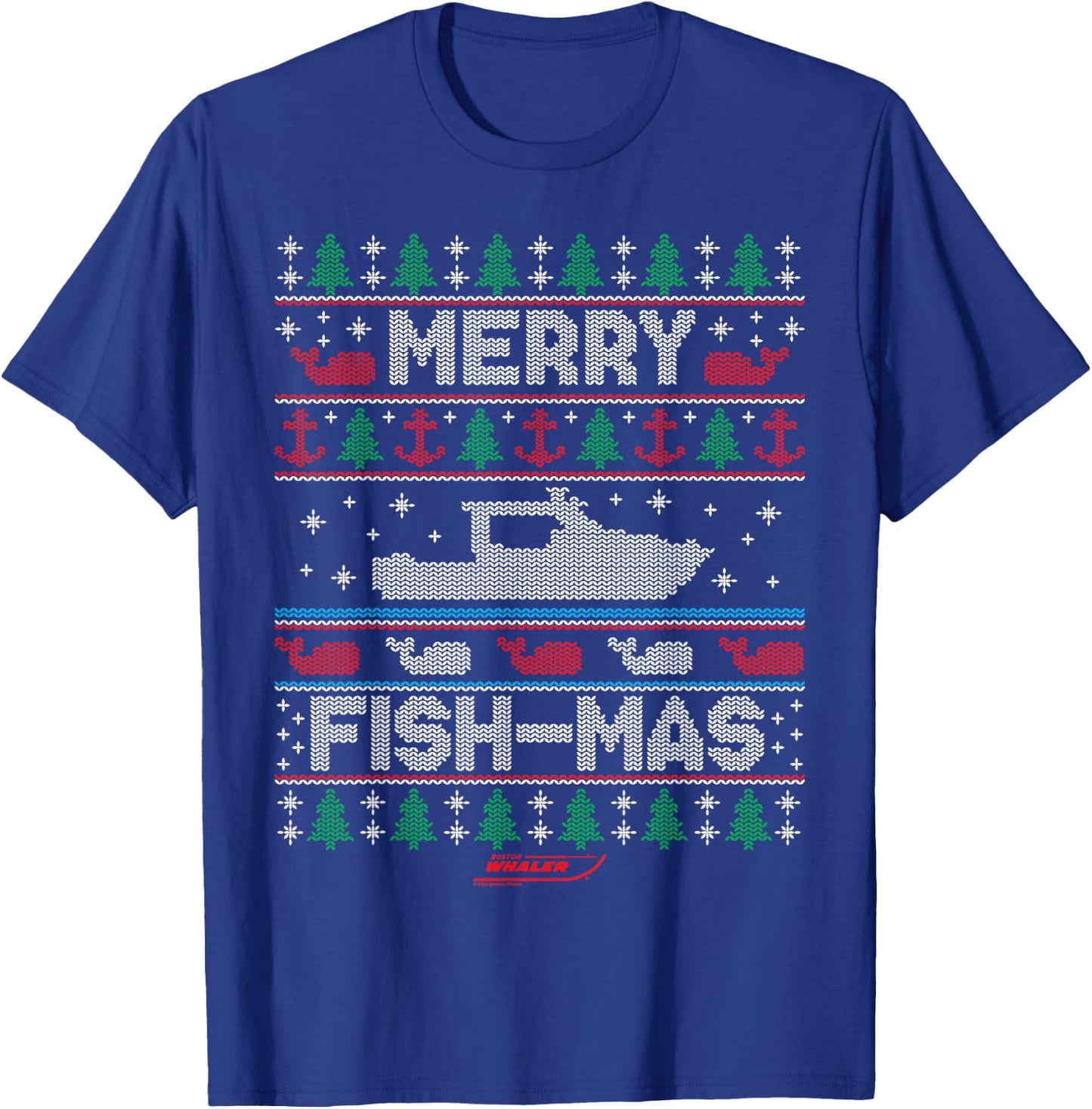 Christmas On a Whaler T-Shirt - T-Shirt | Royal
