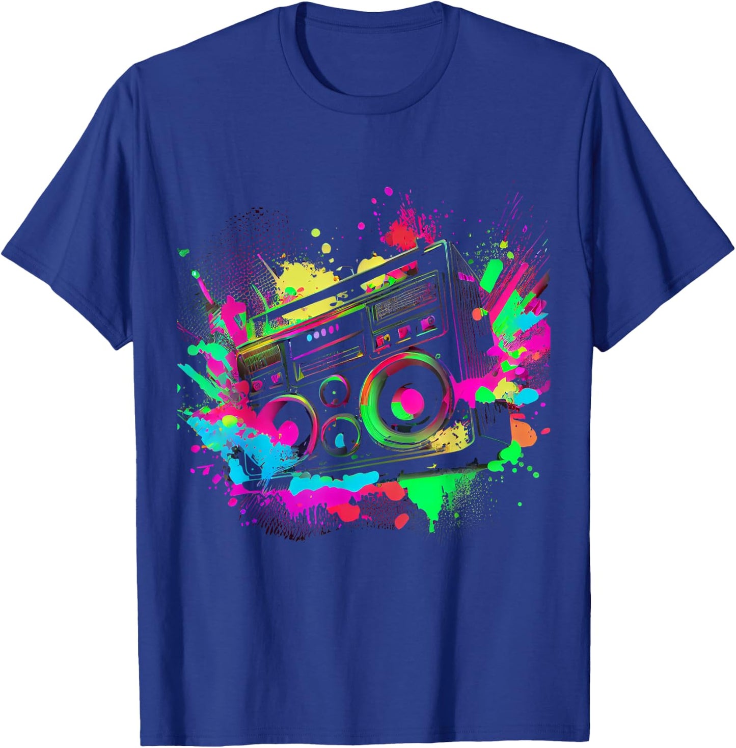 80s 90s Retro Party Fancy Dress Cassette , black T-Shirt - T-Shirt | Royal