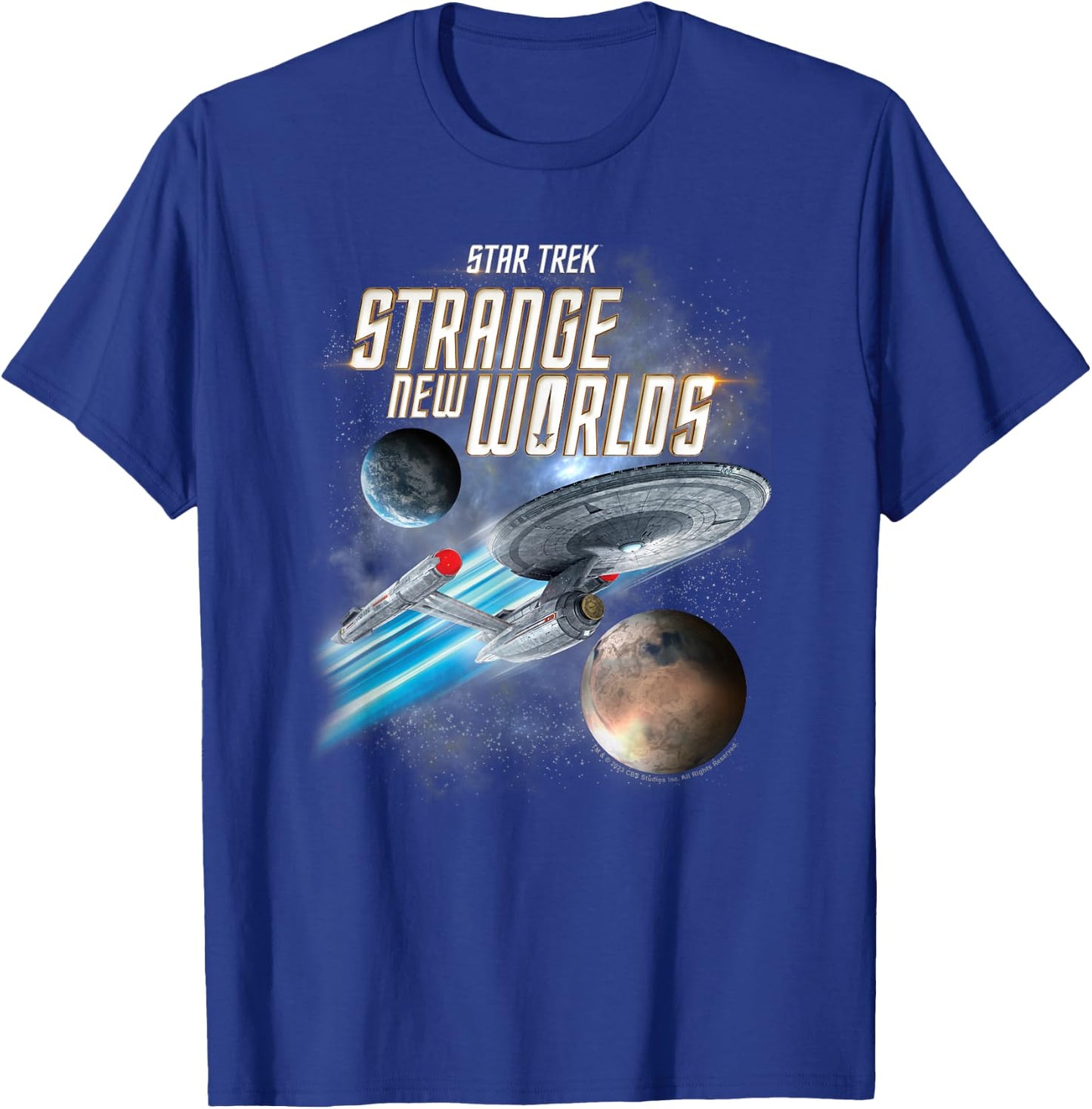 Star Trek Strange New Worlds Enterprise , black T-Shirt - T-Shirt | Royal
