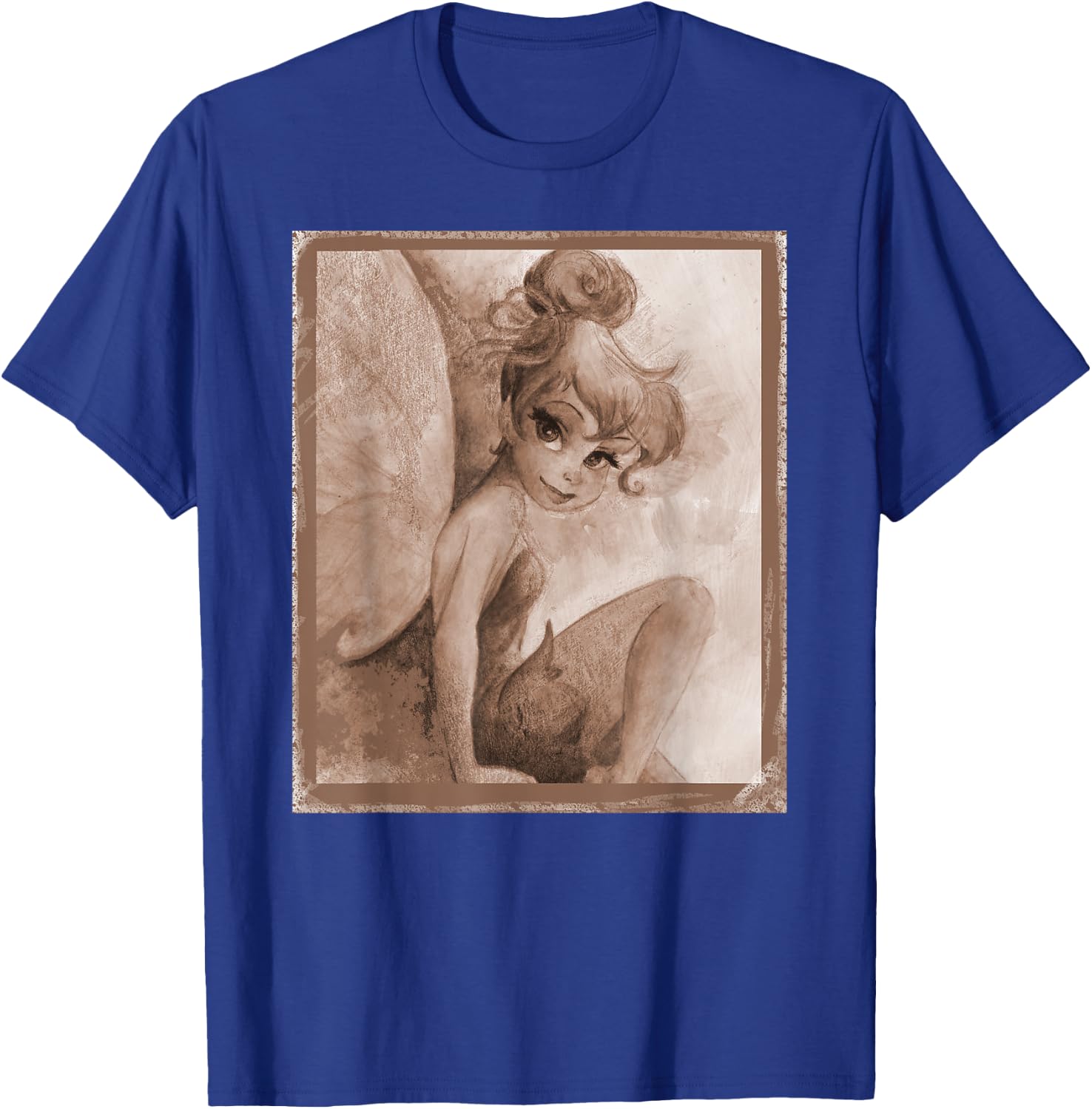 Tinkerbell Nostalgie Kunstwerk T-Shirt - T-Shirt | Royal