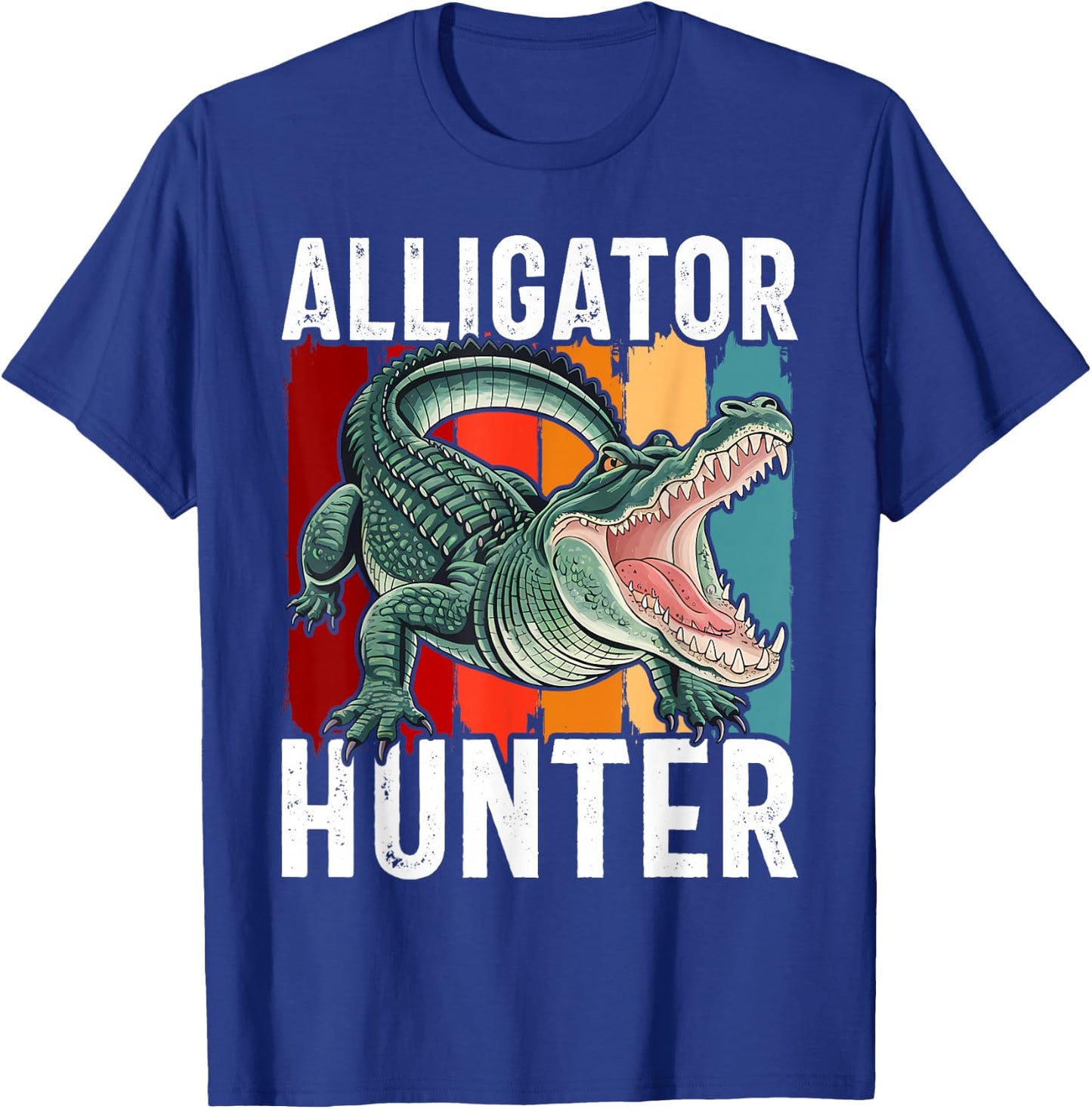 Alligator Hunter Crocodile Cute Gator Catchers T-Shirt - T-Shirt | Royal