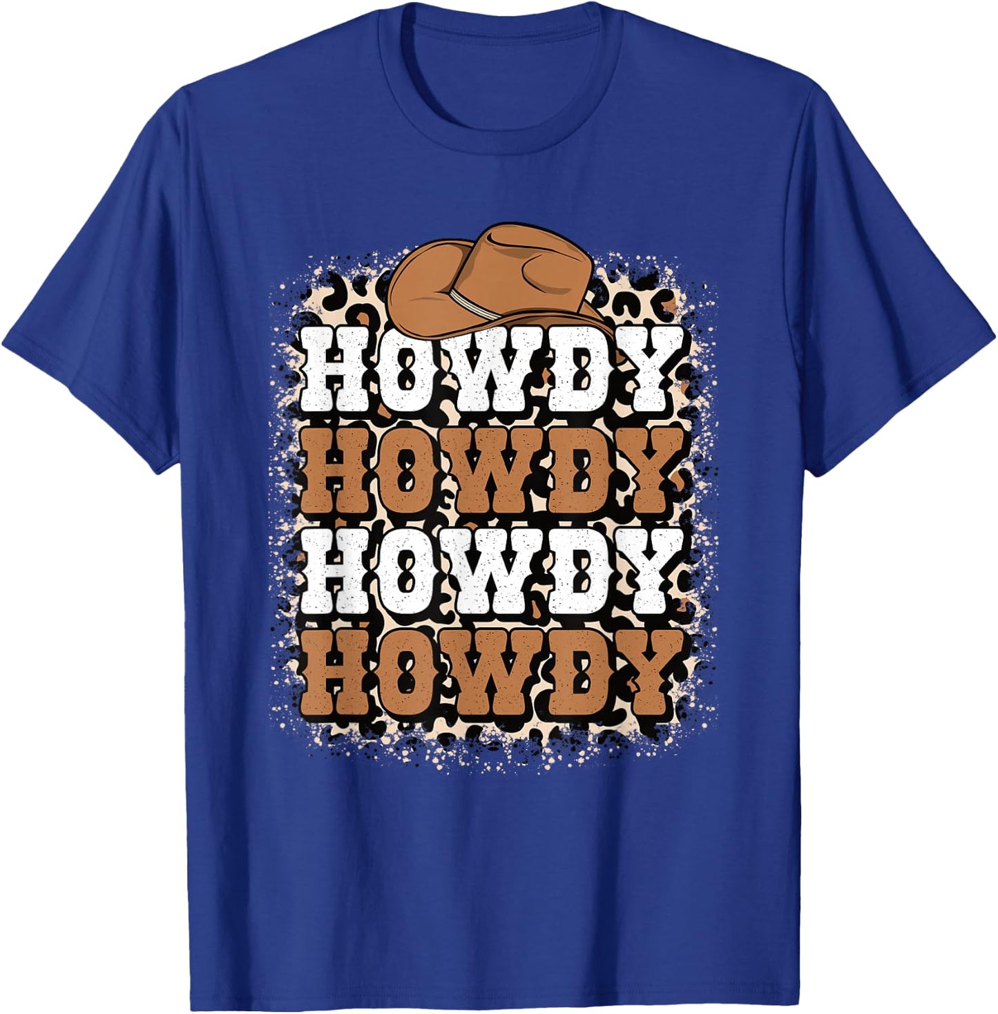 Howdy Western Country Cowgirl Cowboy Texas Rodeo T-Shirt - T-Shirt | Royal
