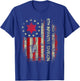 6th Infantry Division Veteran USA Flag Military Veterans Day T-Shirt - T-Shirt | Royal