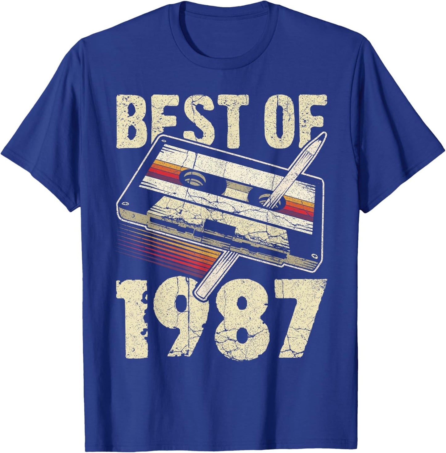 Best of 1987, Audio Kassette, 39. Geburtstag, 39 Jahre alt T-Shirt - T-Shirt | Royal