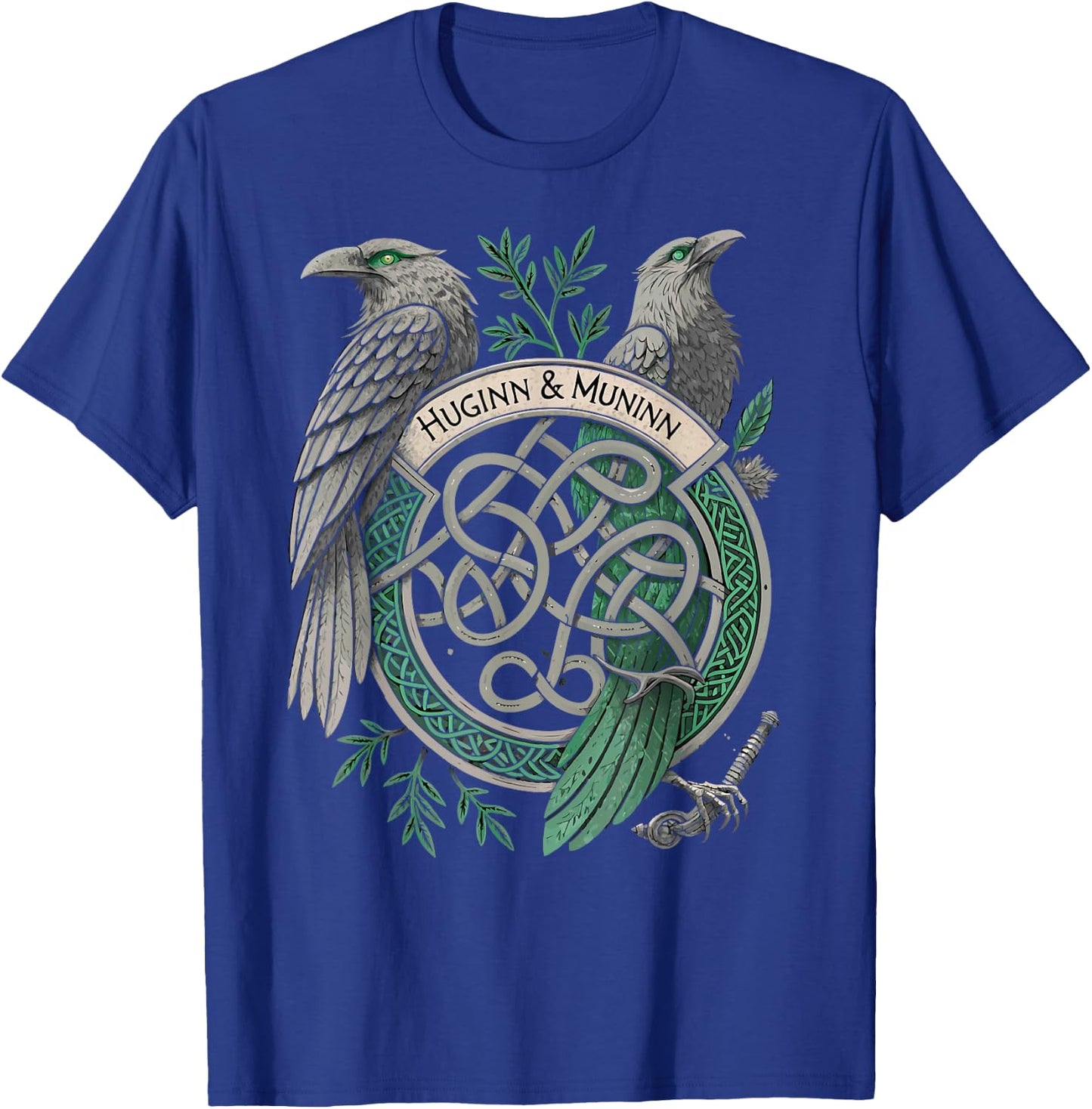Huginn & Muninn - Germanic Mythology Viking Celtic Raven T-Shirt - T-Shirt | Royal