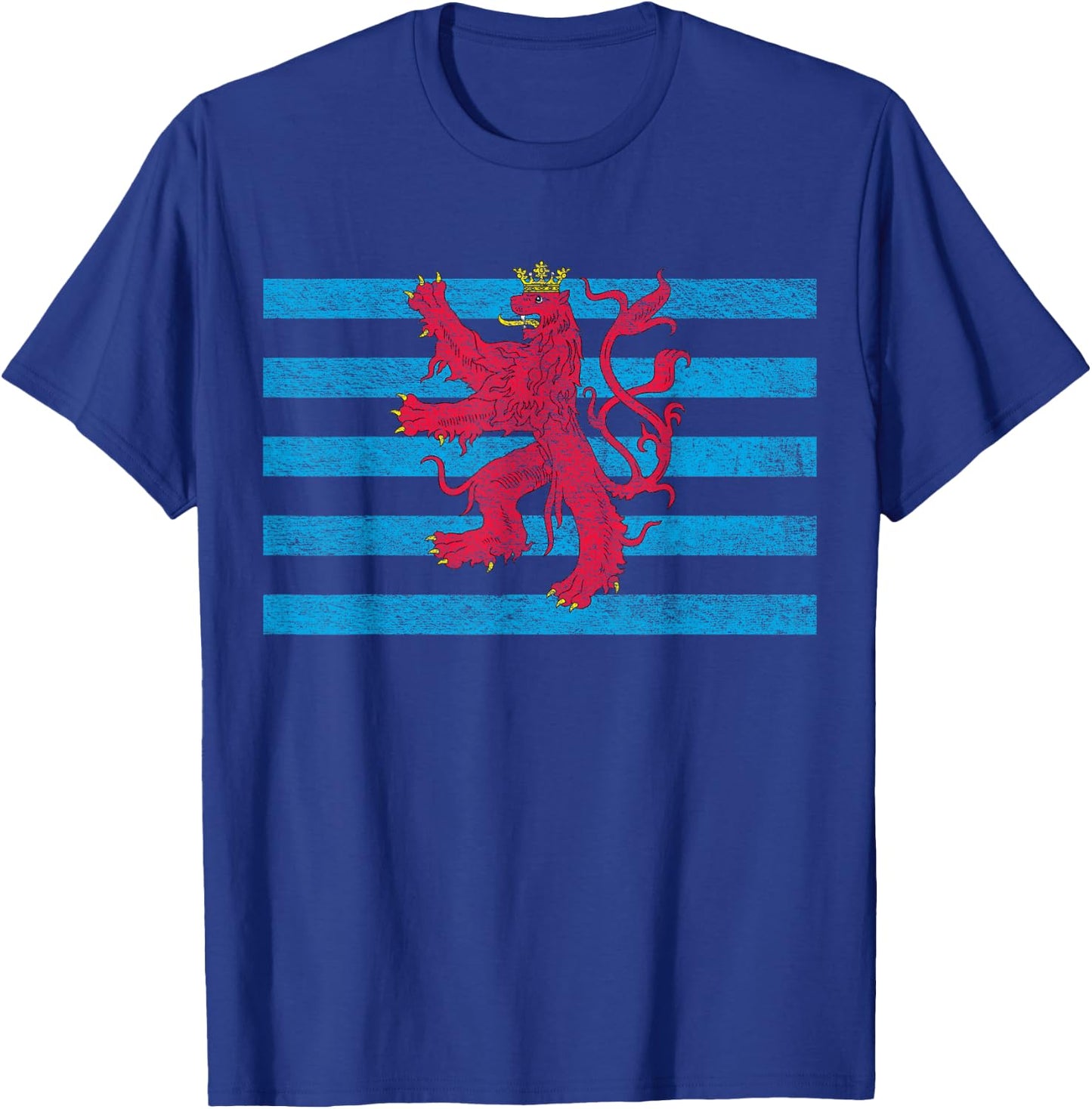 Luxembourg Flag Red Lion Ensign Version T-Shirt - T-Shirt | Royal
