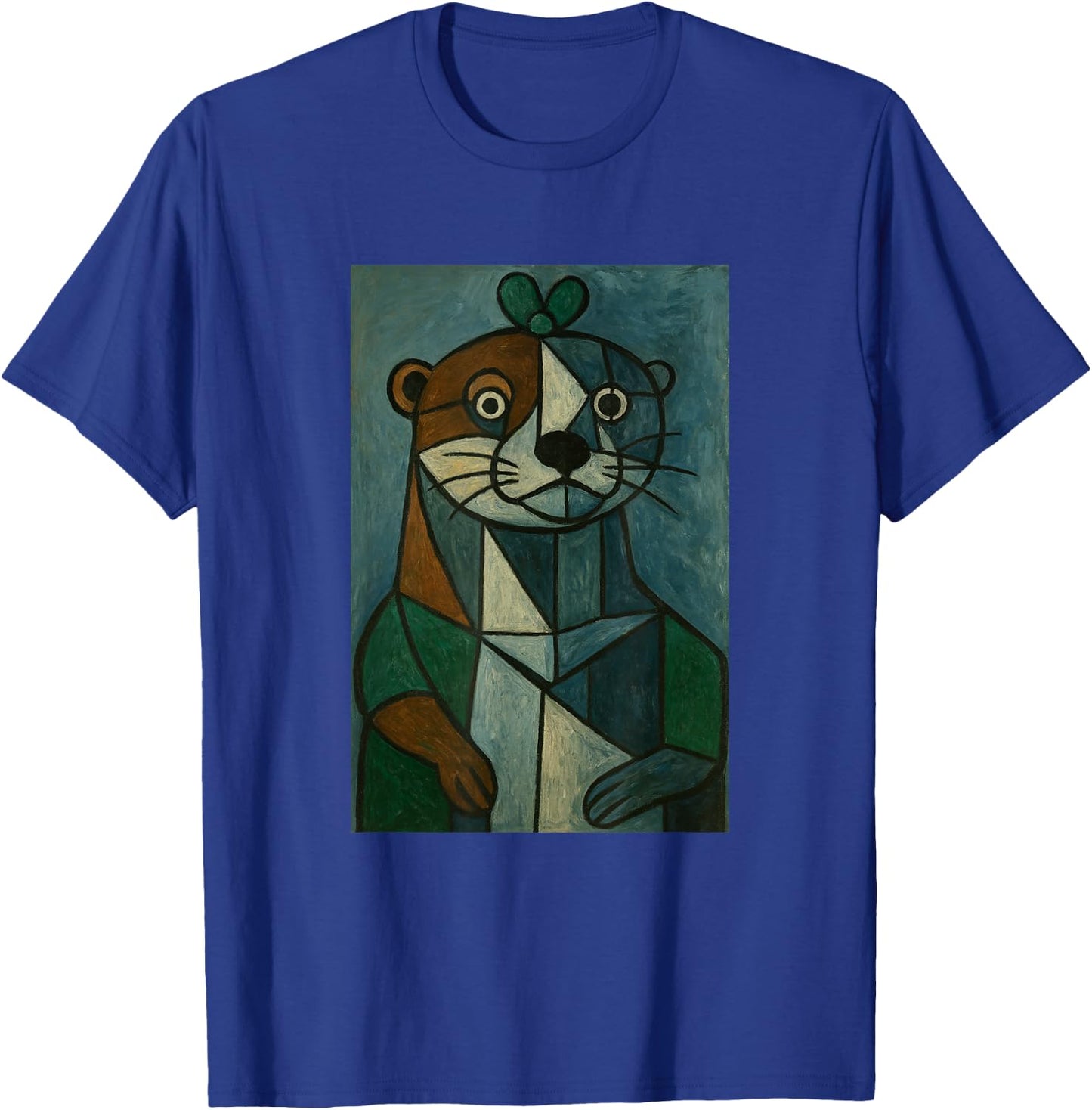 Art - Picasso Otter T-Shirt - T-Shirt | Royal