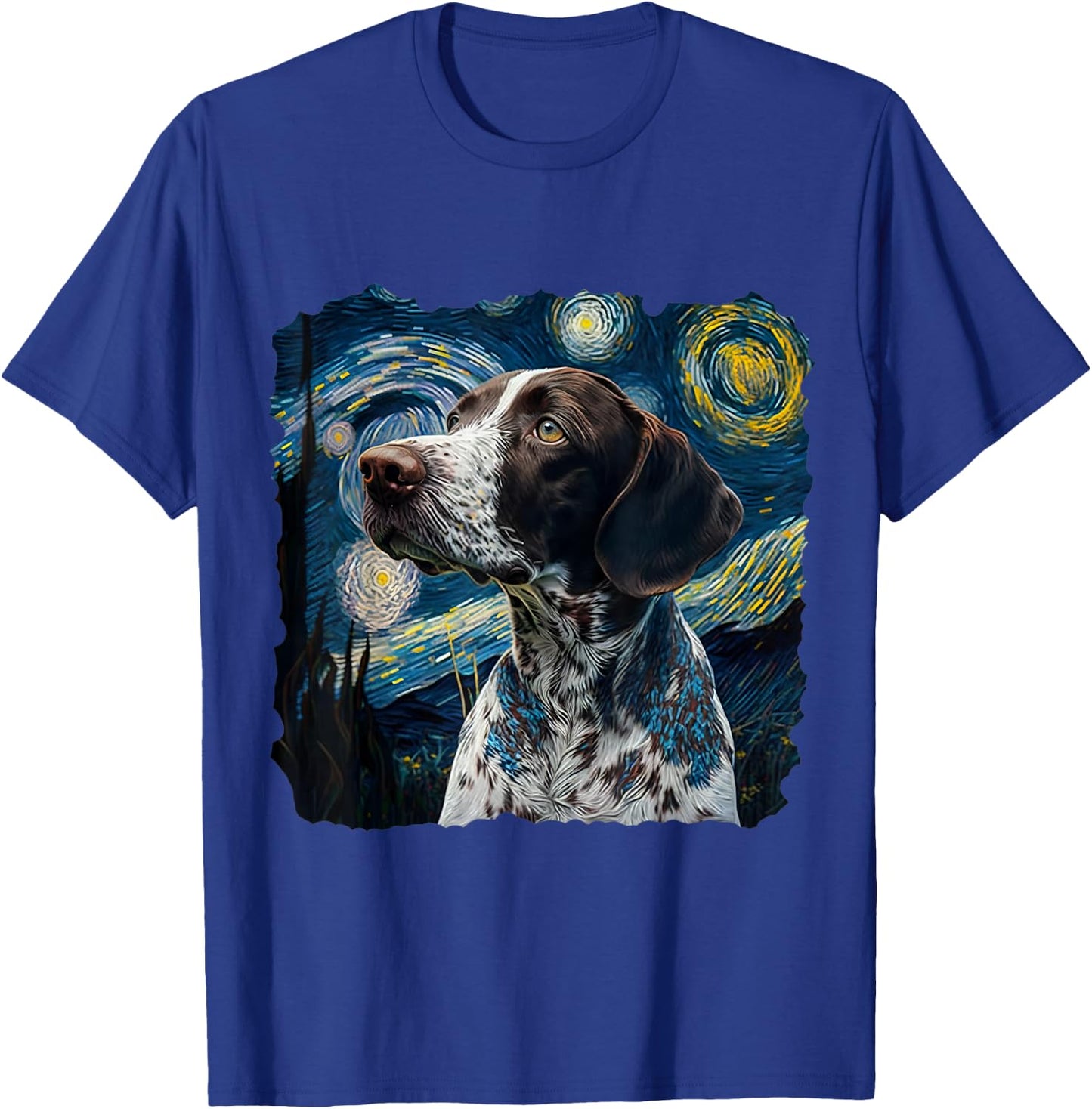 German Shorthair Pointer Funny GSP DAD MOM T-Shirt - T-Shirt | Royal