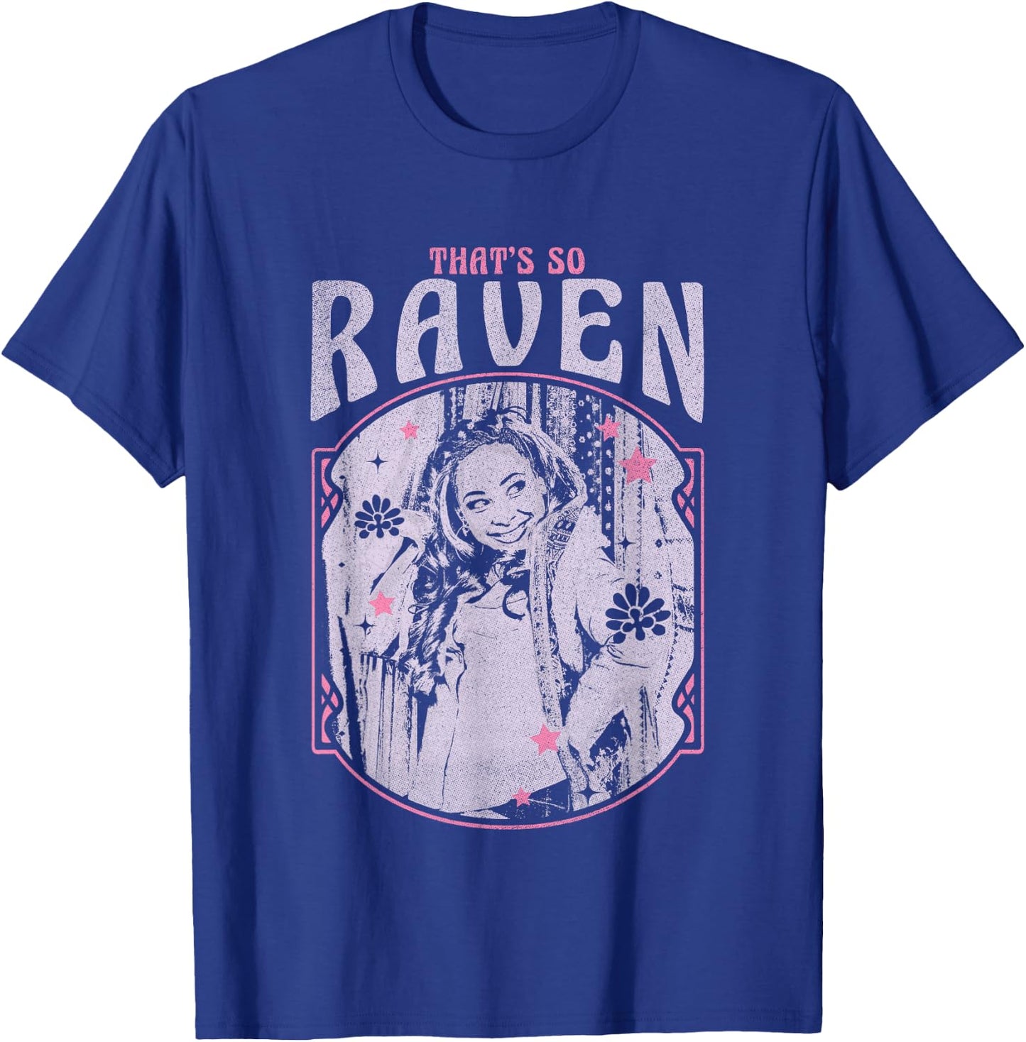 Disney That's So Raven Distressed Black & White Portrait T-Shirt - T-Shirt | Royal