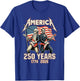 Abe Lincoln Playing Guitar George Washington USA Flag 250 T-Shirt - T-Shirt | Royal