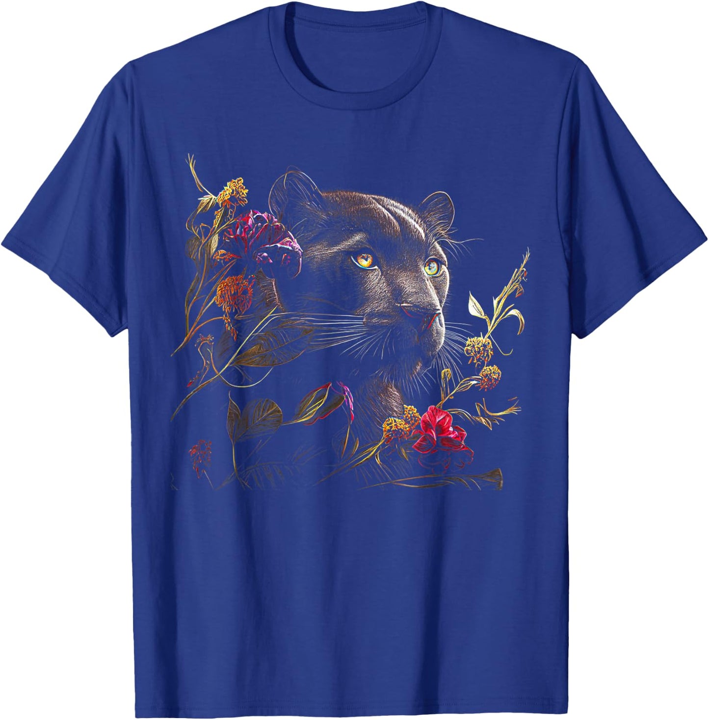 Panther Lover animal Big Cat Panther Animal black T-Shirt - T-Shirt | Royal