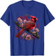Red Cardinal Bird And Pink Flowering Dogwood Blossoms T-Shirt - T-Shirt | Royal
