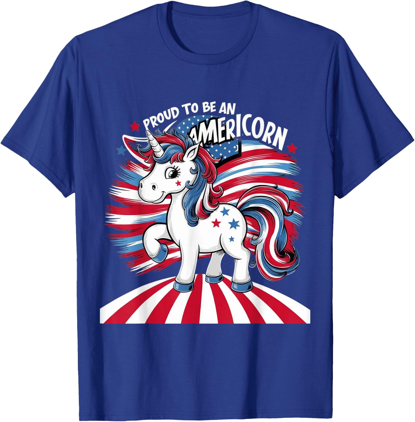 Proud To Be An Americorn T-Shirt - T-Shirt | Royal