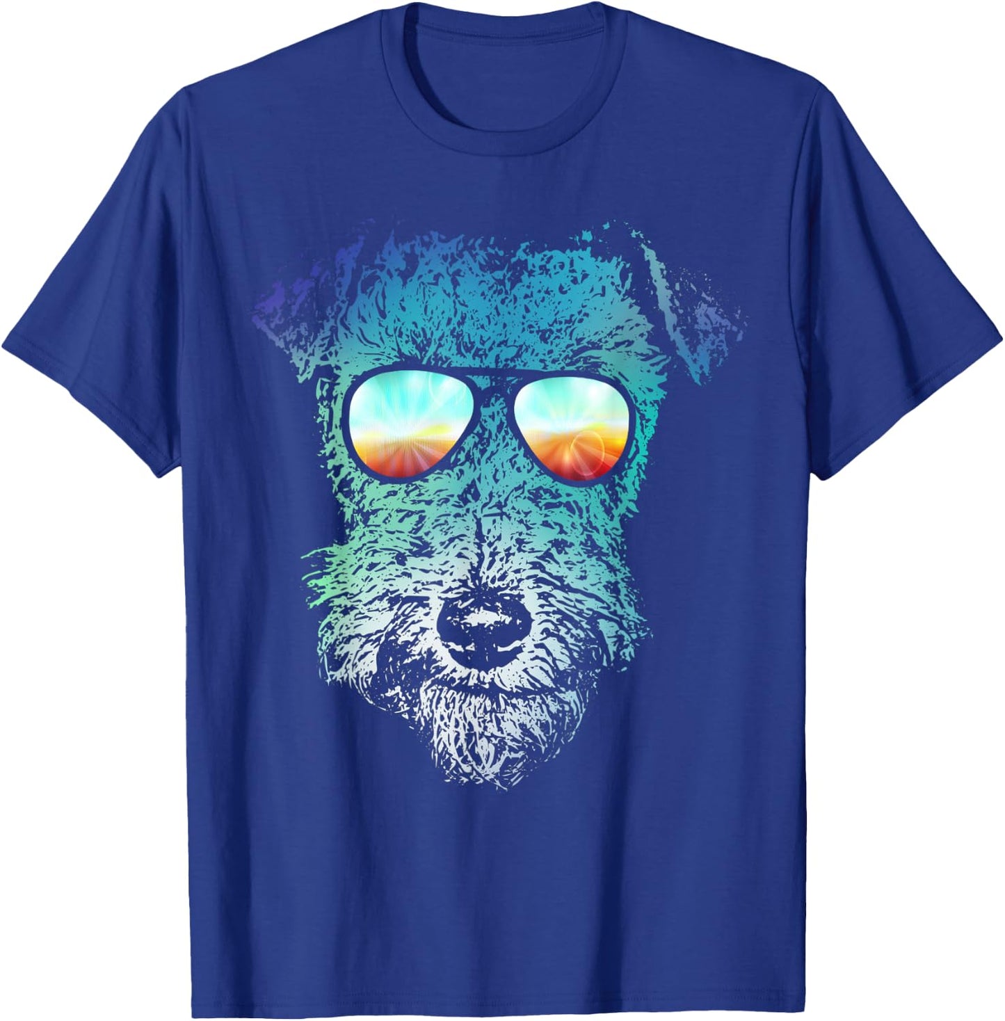 Disco Groovy Welsh Terrier Dog Gift Women Kids T-Shirt - T-Shirt | Royal