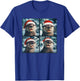Winter Otter Wearing Santa Hat Christmas Sea Otter Lover T-Shirt - T-Shirt | Royal
