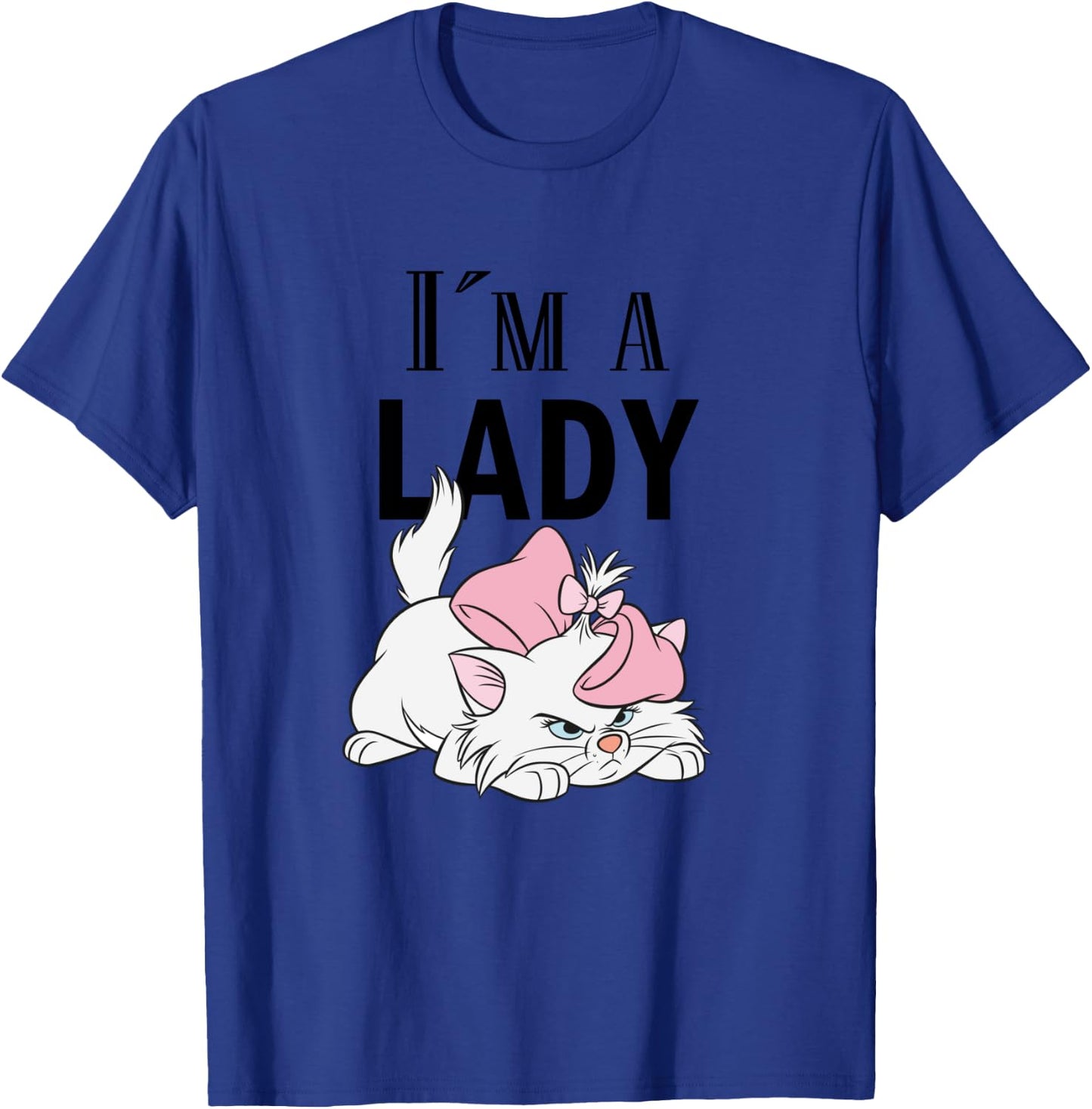 Aristocats, I'm a Lady Cat , Blue, S T-Shirt - T-Shirt | Royal