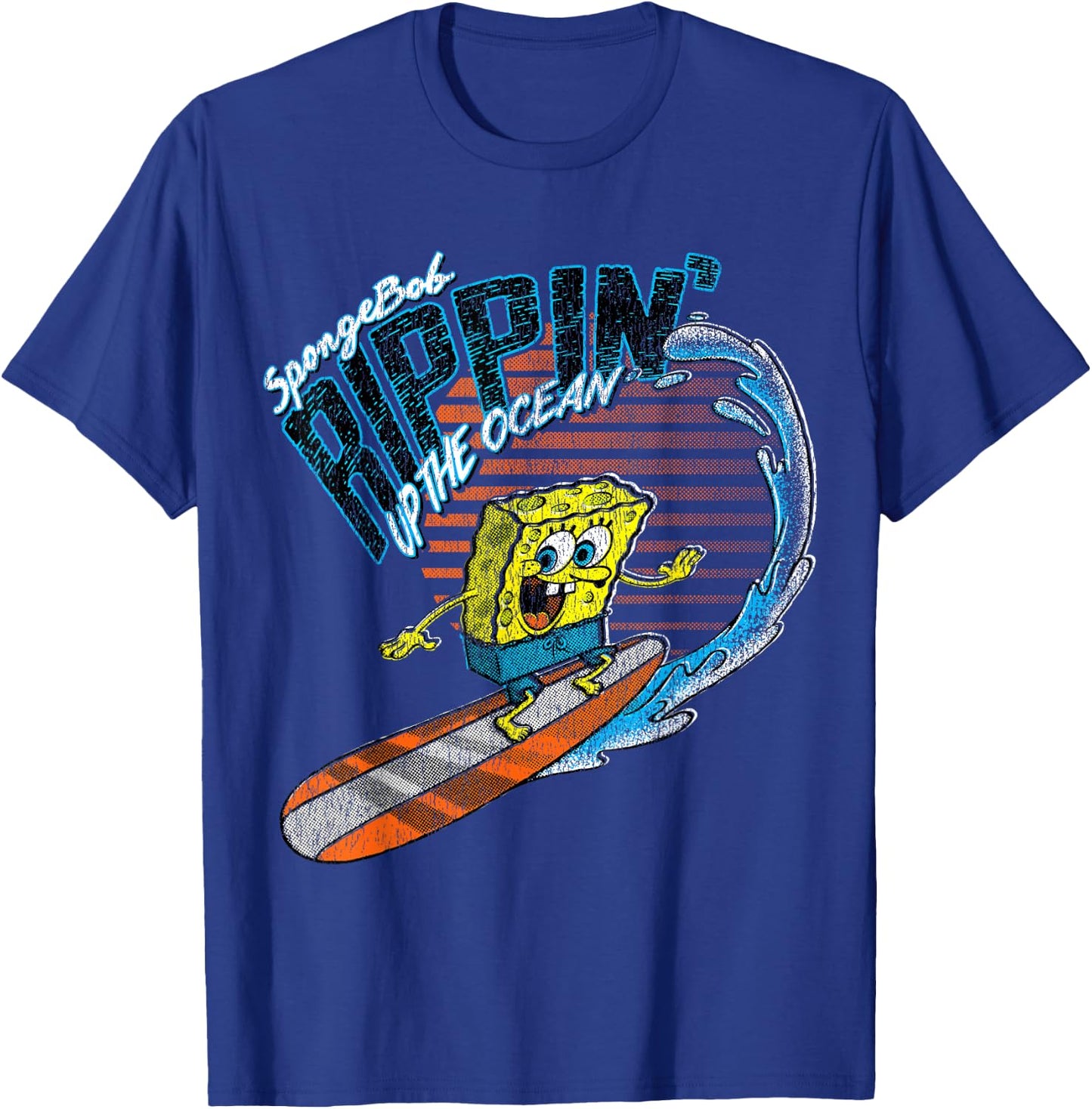 Offizielle Spongebob Schwammkopf Ripping Up the Ocean T-Shirt - T-Shirt | Royal