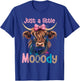 Highland Cow Just A Little Mooody Cow, Western Girl Country T-Shirt - T-Shirt | Royal