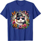 guinea pig wearing sunglasses and a hat colorful Butterflies T-Shirt - T-Shirt | Royal