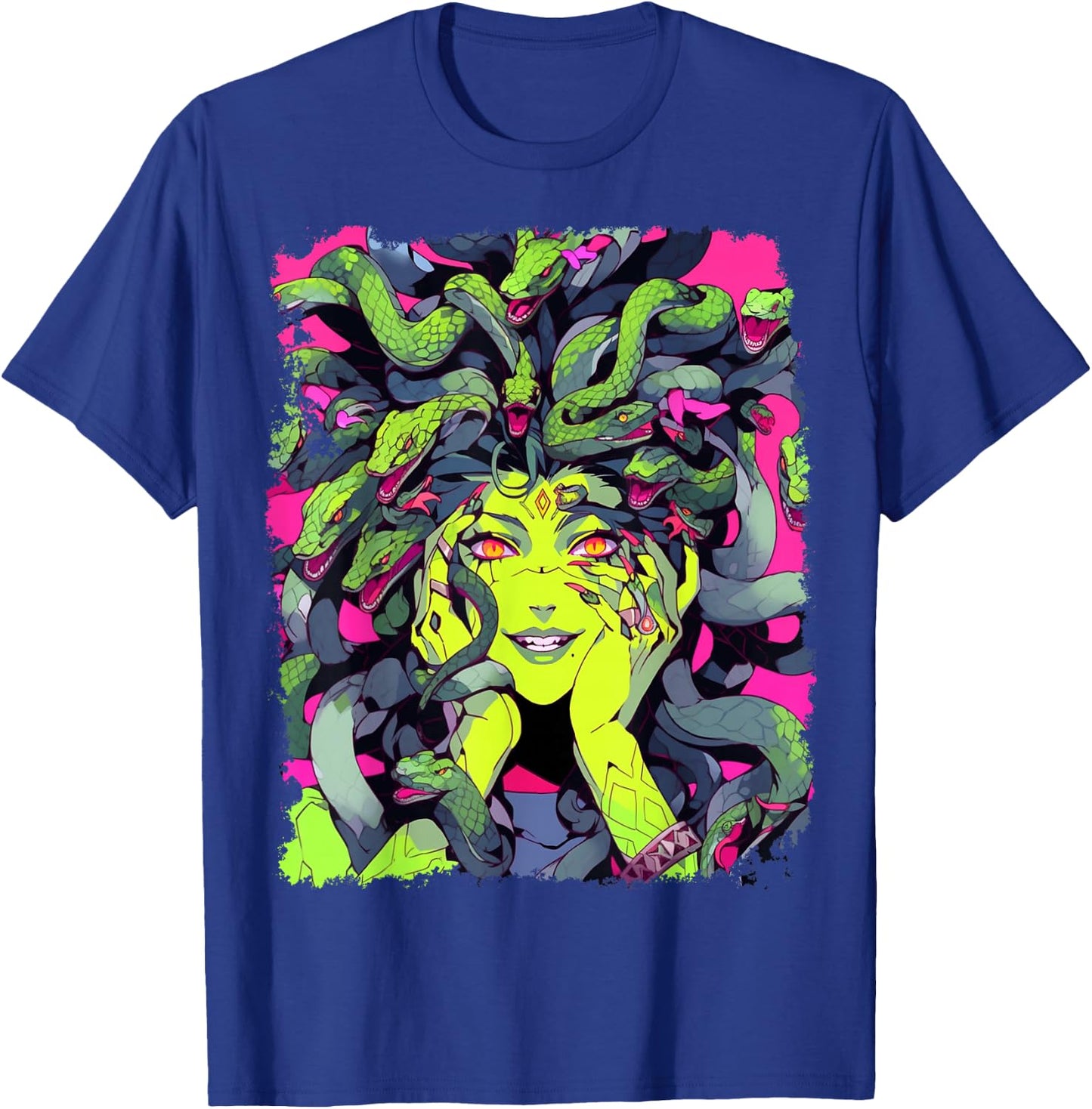 Feminine Greek Mythology Goddess Sexy Medusa Snakes Hair T-Shirt - T-Shirt | Royal