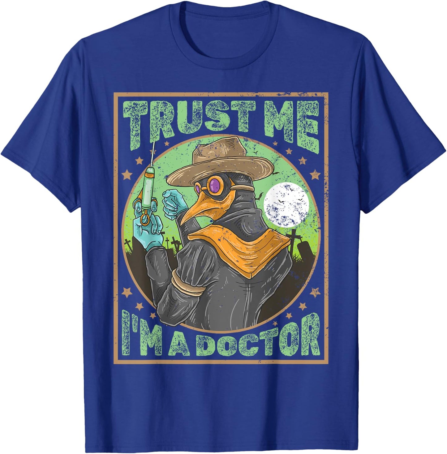 Horrorfilm Filmfestival + Halloween Clown Horror Pest Doktor T-Shirt - T-Shirt | Royal