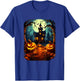 Halloween Haunted House Pumpkin Ghosts Spooky Season T-Shirt - T-Shirt | Royal