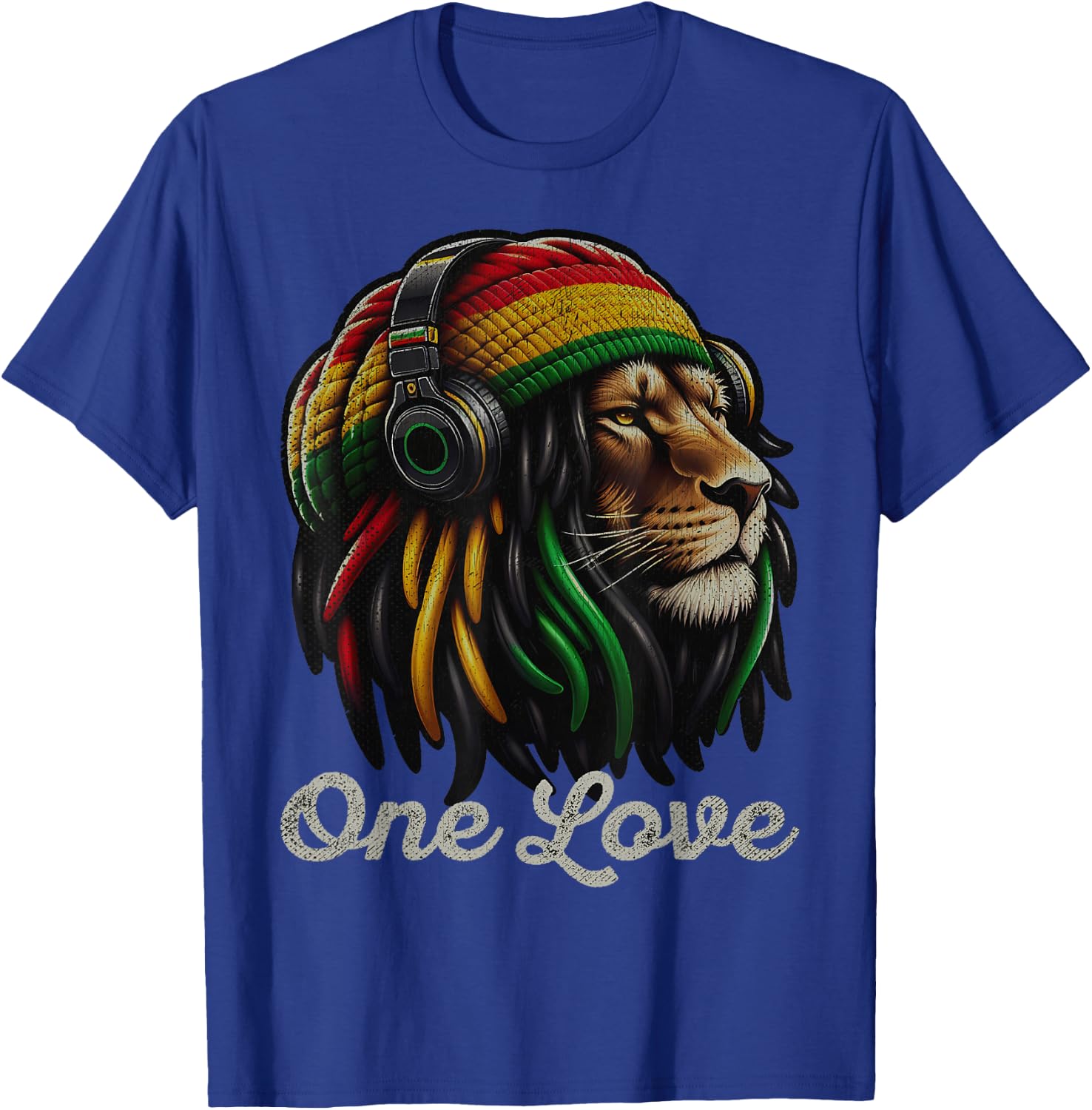 Jamaica Roots Reggae Lion of Judah Rastafari , black T-Shirt - T-Shirt | Royal