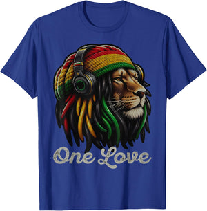 Jamaica Roots Reggae Lion of Judah Rastafari , black T-Shirt - T-Shirt | Royal