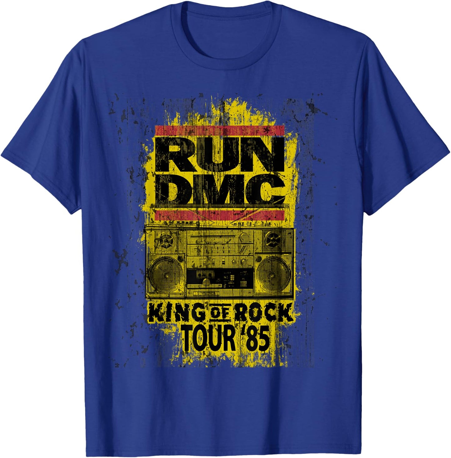 Run DMC King of Rock Tour T-Shirt - T-Shirt | Royal